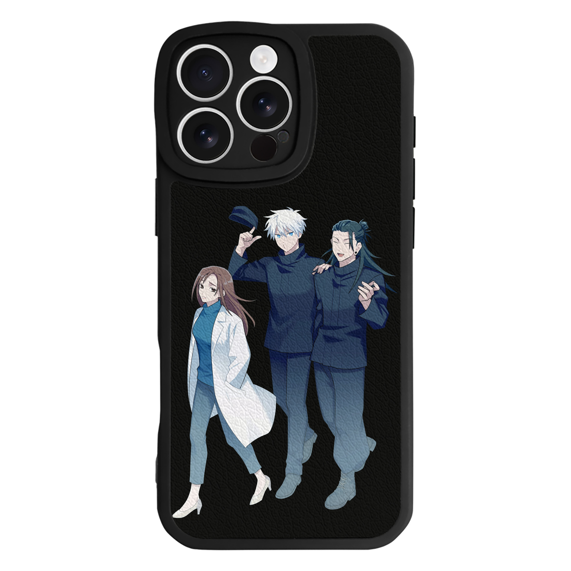 （画像用） 呪術廻戦 Jujutsu Kaisen 【iPhone 16シリーズ対応】シリコンスマホケース（レザー調） 材質：シリコン